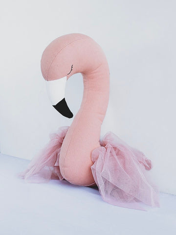 Flamingo head wall decal